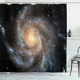 thumbnail image 1 of Ambesonne Galaxy Shower Curtain, Star Disc in Huge Space, 69"Wx84"L, Black Beige Violet, 1 of 5