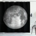thumbnail image 1 of Ambesonne Galaxy Shower Curtain, Trippy Moon Planet Space, 69"Wx70"L, Grey Black, 1 of 3