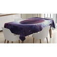 thumbnail image 1 of Ambesonne Galaxy Tablecloth Rectangular Table Cover, Outer Space Planets Mars, 60"x84", Mauve Purple, 1 of 4