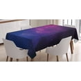 thumbnail image 1 of Ambesonne Galaxy Tablecloth Rectangular Table Cover, Stardust Space Rainbow, 60"x90", Black Pink Blue, 1 of 4