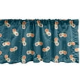 thumbnail image 1 of Ambesonne Gaming Valance Pack of 2, Video Games Consoles 90s, 42"X12", Petrol Blue Multiclor, 1 of 3
