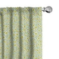 thumbnail image 1 of Ambesonne Garden Art Curtains, Blossoming Spring Meadow, Pair of 28"x84", Multicolor, 1 of 5