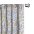 thumbnail image 1 of Ambesonne Garden Art Curtains, Doodle Nature Scroll, Pair of 28"x95", Multicolor, 1 of 5