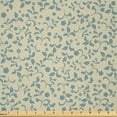thumbnail image 1 of Ambesonne Garden Art Fabric by the Yard Microfiber, Leaves Blossoms, 3 Yards, Beige and Pale Grey, 1 of 1