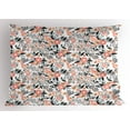 thumbnail image 1 of Ambesonne Garden Art Pillow Sham, Flowering Field, 36" X 20", Charcoal Grey Mustard, 1 of 2