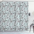 thumbnail image 1 of Ambesonne Garden Art Shower Curtain, Bugs and Daises, 69"Wx75"L, Pale Blue White, 1 of 5