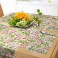 thumbnail image 1 of Ambesonne Garden Art Table Runner & Placemats, Pink Lilac Lupine Flower, Placemat 4 pcs + Runner 12"x90", Pale Green Pink and Lilac, 1 of 2