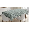 thumbnail image 1 of Ambesonne Garden Art Tablecloth Rectangular Table Cover, Botanical Abstract, 60"x84", Beige Slate Blue, 1 of 4