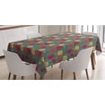 thumbnail image 1 of Ambesonne Garden Art Tablecloth Rectangular Table Cover, Rural Growth Hand Drawn, 52"x70", Multicolor, 1 of 4