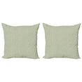 thumbnail image 1 of Ambesonne Garden Art Throw Pillow Cover 2 Pack, Leaves Blossoms, 20", Beige and Pale Grey, 1 of 2
