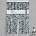 thumbnail image 1 of Ambesonne Garden Art Valance & Curtain, Botanical Roses Bouquet, 55"x30", Cadet Blue Pale Pink, 1 of 6