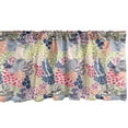 thumbnail image 1 of Ambesonne Garden Art Window Valance, Flower Petals in Harmony, 54" X 12", Multicolor, 1 of 3