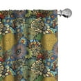 thumbnail image 1 of Ambesonne Garden Curtains, Whimsical Florist Doodle, Pair of 28"x84", Multicolor, 1 of 5