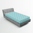 thumbnail image 1 of Ambesonne Garden Fitted Sheet, Daisies Rural Cottage, Twin Size, Pale Blue White, 1 of 3