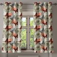 thumbnail image 1 of Ambesonne Garden Grommet Curtain, Poppies and Butterflies, 50" x 54", Orange Black Khaki, 1 of 6