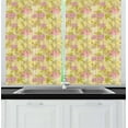 thumbnail image 1 of Ambesonne Garden Kitchen Curtains, Tender Spring Blossoms, 55"x39", Multicolor, 1 of 3