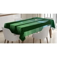 thumbnail image 1 of Ambesonne Garden Mist Tablecloth Rectangular Table Cover, Dreamy Forest at Night, 60"x84", Dark Green Multicolor, 1 of 4