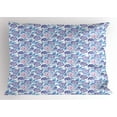 thumbnail image 1 of Ambesonne Garden Pillow Sham, Exotic Flower Bouquet, 26" X 20", Pale Pink Pale Blue, 1 of 2