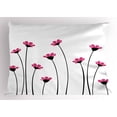 thumbnail image 1 of Ambesonne Garden Pillow Sham, Pink Daisy Blossoms, 36" X 20", Pink Black White, 1 of 2
