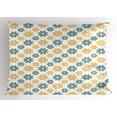 thumbnail image 1 of Ambesonne Garden Pillow Sham, Retro Daisies, 26" X 20", Almond Green Mustard, 1 of 2