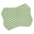 thumbnail image 1 of Ambesonne Garden Place Mats Set of 4, Spring Plants Yard, Standard Size, Pale Green Cream Yellow, 1 of 6