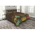 thumbnail image 1 of Ambesonne Garden Quilted Bedspread Set 3 Pcs, Plants in Cups Pottery, King Size, Multicolor, 1 of 3