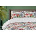 thumbnail image 1 of Ambesonne Garden Scene Down Alternative Quilt Comforter, Boho Botany Floral Art, Twin XL, Pale Ruby Fern Green Dust, 1 of 1