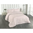 thumbnail image 1 of Ambesonne Garden Scene Quilted Bedspread Set 3 Pcs, Spring Boho Minimalist, Twin, Rose White, 1 of 4