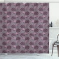thumbnail image 1 of Ambesonne Garden Shower Curtain, Abstract Peony Flowers Art, 69"Wx70"L, Grey Pink and Mauve Taupe, 1 of 4