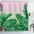 thumbnail image 1 of Ambesonne Garden Shower Curtain, Exotic Orchid Blooms, 69"Wx75"L, Hunter Green Dried Rose, 1 of 5