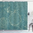 thumbnail image 1 of Ambesonne Garden Shower Curtain, Nostalgic Floral Art, 69"Wx70"L, Teal and Ivory, 1 of 4