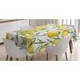 thumbnail image 1 of Ambesonne Garden Tablecloth Rectangular Table Cover, Vibrant Citrus Plants, 52"x70", Olive Green Yellow, 1 of 4