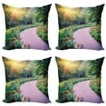 thumbnail image 1 of Ambesonne Garden Throw Pillow Cover 4 Pack, Keukenhof Netherlands, 16", Multicolor, 1 of 6