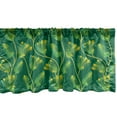 thumbnail image 1 of Ambesonne Garden Window Valance, Flowers Hand Drawn Herb with Paint Stains Abstract Concept, Curtain Valance for Kitchen Bedroom Decor with Rod Pocket, 54" X 12", Sea Green Yellow, 1 of 3