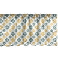 thumbnail image 1 of Ambesonne Garden Window Valance, Retro Daisies, 42" x 12", Almond Green Mustard, 1 of 3