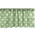 thumbnail image 1 of Ambesonne Garden Window Valance, Spring Plants Yard, 54" X 18", Pale Green Cream Yellow, 1 of 3