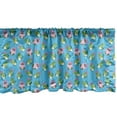 thumbnail image 1 of Ambesonne Gator Window Valance, Cartoon Crocodiles, 42" x 12", Deep Sky Blue Pink, 1 of 3