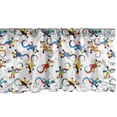thumbnail image 1 of Ambesonne Gecko Window Valance, Cartoon Spiral Lizards, 54" X 18", Multicolor, 1 of 3