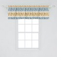 thumbnail image 1 of Ambesonne Gecko Window Valance, Lizards with Swirls Dots, 54" X 18", Sand Brown Pale Blue, 1 of 3