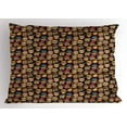 thumbnail image 1 of Ambesonne Geek Pillow Sham, Cartoon Hipster Fashion, 36" X 20", Multicolor, 1 of 2