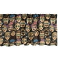 thumbnail image 1 of Ambesonne Geek Window Valance, Cartoon Hipster Fashion, 54" X 18", Multicolor, 1 of 5