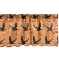 thumbnail image 1 of Ambesonne Geese Window Valance, Flying Birds Sunset Clouds, 54" X 18", Dark Peach Charcoal Grey, 1 of 2