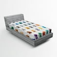 thumbnail image 1 of Ambesonne Gemstone Fitted Sheet, Mineral Geology Theme, Twin Size, Multicolor, 1 of 2