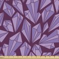 thumbnail image 1 of Ambesonne Gemstone Pattern Fabric by the Yard Upholstery, Brut Crystals Art, 10 Yards, Lavender Lilac and Plum, 1 of 5