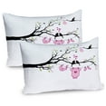 thumbnail image 1 of Ambesonne Gender Reveal Pillow Sham 2 Pack, Girl Love, 36"x20", Pink Lime Black, 1 of 3