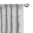 thumbnail image 1 of Ambesonne Geometric Window Curtains, Symmetric Scribble Rounds, Each 28" W x 84" L, Pale Grey White, 1 of 4