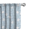thumbnail image 1 of Ambesonne Geometric Window Curtains, Winter Round Shapes Dots, Each 28" W x 95" L, Soft Blue White, 1 of 4