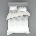 thumbnail image 1 of Ambesonne Geometric Bedding Set 4 Pcs, Blur Square Shapes, Queen, White, 1 of 3