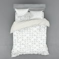 thumbnail image 1 of Ambesonne Geometric Bedding Set 4 Pcs, Circuit Band, Queen, Grey, 1 of 3