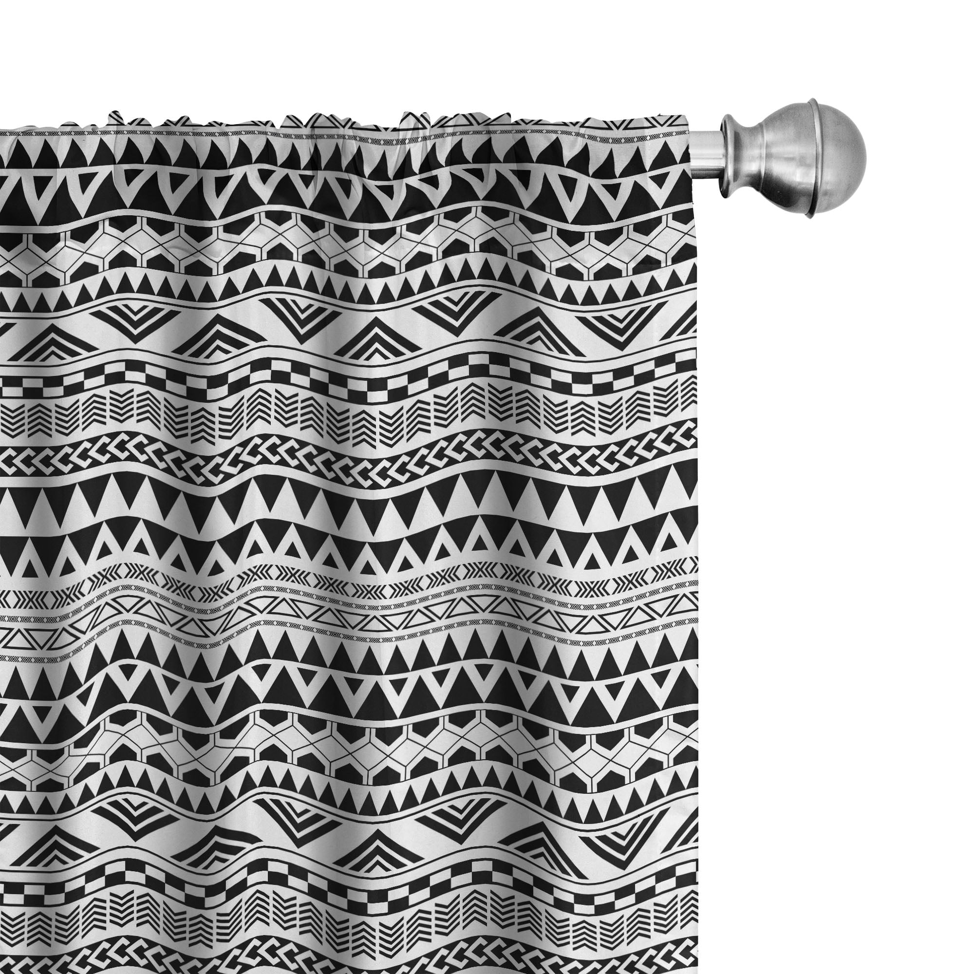 Ambesonne Geometric Curtains Aztec Inspired Shapes Pair Of 28 x63 Ambesonne geometric curtains aztec inspired shapes pair of 28 x63